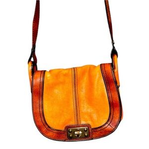 FOSSIL Vintage Purse 90s Classic Crossbody Saddle Bag Y2K Retro Rare